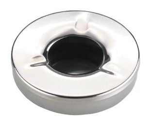 Ashtray - Round, St.St  4.5Inch / 11.5Cm 