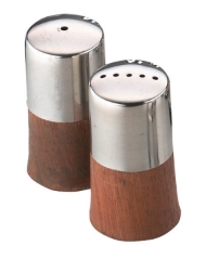 Condiment Set Wood Base 6 Cm 