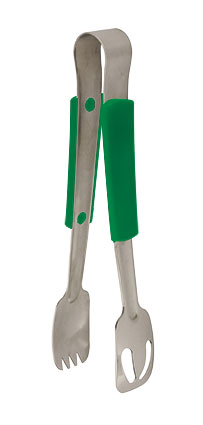 Tong S/S Polypropylene Green Handle 9Inch/23Cm 