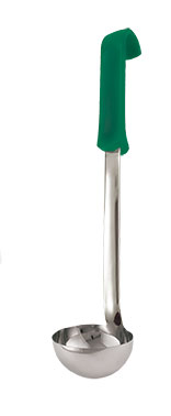 Soup Ladle S/S Polypropylene Green Handle 7Oz 