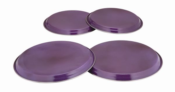 Colours 4Pc Hob Covers - Aubergine 
