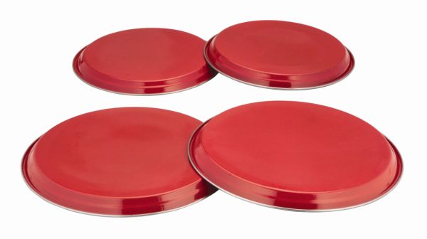 Colours 4Pc Hob Covers - Red 