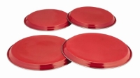 'Colours' 4Pc Hob Covers - Red 