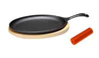 Cast Iron Skillet + Trivet, Oval 37X18Cm 