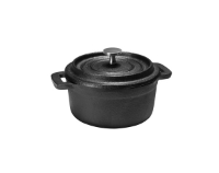 Cast Iron Mini Casserole & Lid, Round 10Cm 