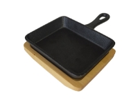 Cast Iron Mini Skillet W/Trivet 12.5Cm X 10Cm 