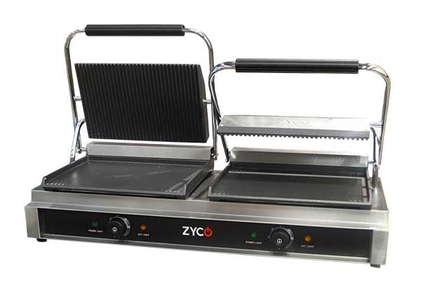 Zyco Professional Double Panini Grill 