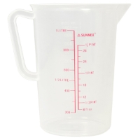 Sunnex Polypropylene Measurng Jug 1 Ltr Clear 