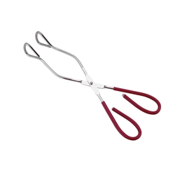 Red Handle Kitchen Tongs 