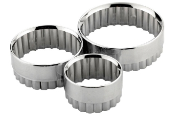 Metal Pastry Cutters 3 Pc 