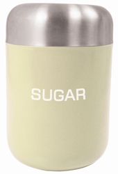 Colours Sugar Canister Cream S/S Lid 