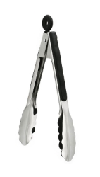 Tongs S/S Black Handle 23 Cm / 9Inch 