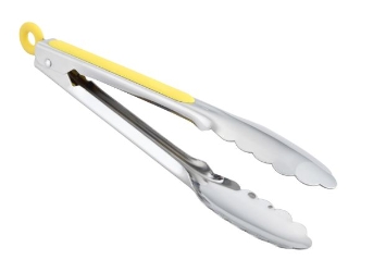 Tongs S/S Yellow Handle 23 Cm / 9Inch 