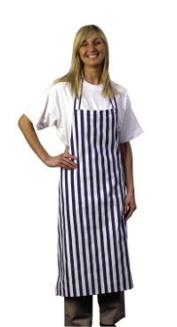 Bib Apron Blue & White Stripe 
