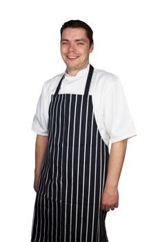 Butcher Stripe Apron Blue 