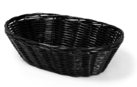 Poly Rattan Basket Oval 23 Cm / 9Inch Black 