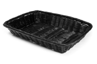 Rattan Basket Rect 23X15Cm / 9Inchx6Inch Black 