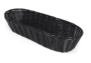 Rattan Loaf Basket 15X38Cm /15X6Inch Black 