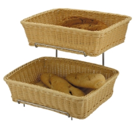 Polyrattan Basket Heavy Duty 2Pc 36X27X9Cm 