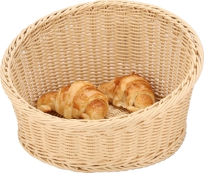 Poly Rattan Basket Round 36 X 20 Cm 