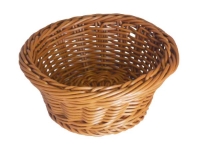 Poly Rattan Basket Round 19Cm Dark Brown 