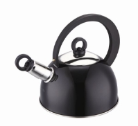 'Colours' Whistling Kettle 1.2L -  Black 