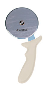 Pizza Cutter, Cream Handle, 4Inch/10Cm Wheel 