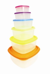 Colours 6 Piece Rainbow Storage Box Set 