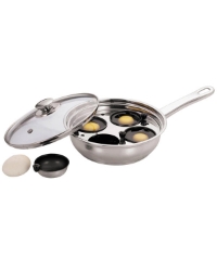Egg Poacher Stainless Steel 22Cm/ 4 Cups 