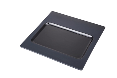 Contra Sq. Black Plate 30Cm W/Square Recess (2 Pack) 