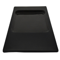Contra Sq. Black Plate 30Cm W/Rect Recess (2 Pack) 