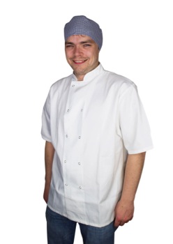 Skull Cap Blue & White Small 