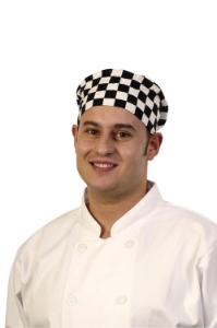 Skull Cap Large Black & White 