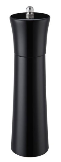 Colours' Wooden Pepper Mill 21Cm / 8Inch  Black 