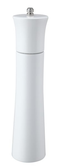 Colours'  Wooden Pepper Mill 24Cm/9Inch  White 