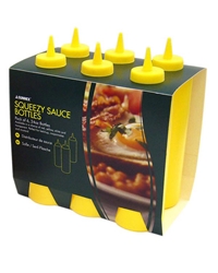 Sauce Bottle Yellow 8 Oz Pack 6 