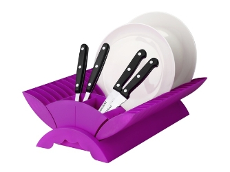 Colours Plate Drainer- Aubergine 