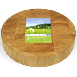 Naturals Round End Grain Board 30X6Cm 