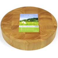 'Naturals' Round End Grain Board 30X6Cm 