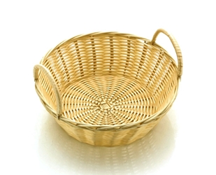 Poly Rattan Basket Rnd With Handles 20Cm / 8Inch 