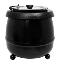 Soup Kettle Black 10 Ltr - Uk 3 Pin Plug 
