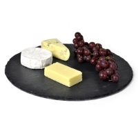 Slate Presentation Board Round 33Cm 