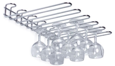 Chrome Glass Rack 