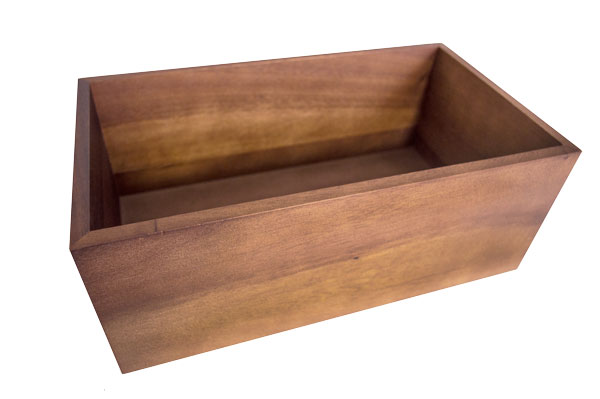 Wooden Acacia Presentation Crate 32Cm X 18Cm 