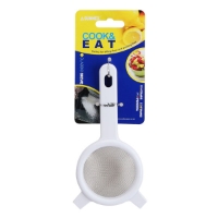 8Cm White Plastic Sieve With S/S Mesh 
