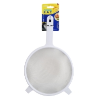 21Cm White Plastic Sieve With S/S Mesh 