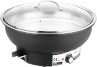 Sunnex Round Elec Chafr 6.8L / 36Cm Glass Lid 