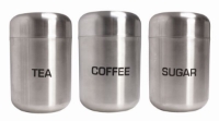 Brushed Steel Tea/Coffee/Sugar Dome Lid 