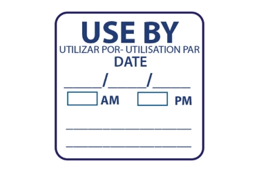 USE BY LABELS - 1000 ROLL - 25mm x 25mm  