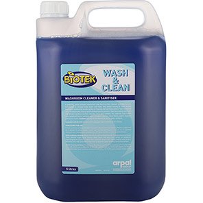  Arpal Biotek Wash and Clean Washroom Cleaner 5L- Dilutes up to 25-1 